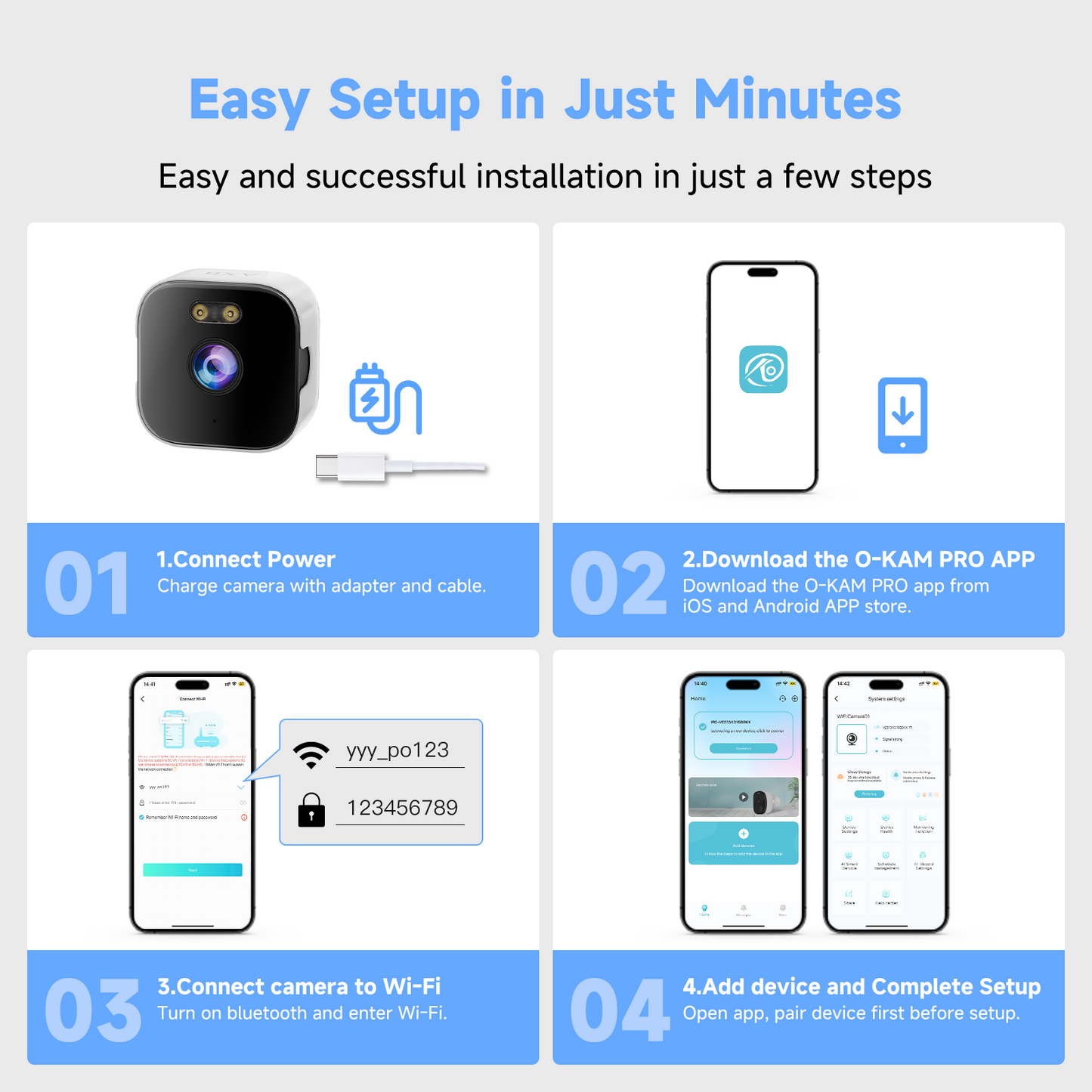 4K Window Security Camera for Home