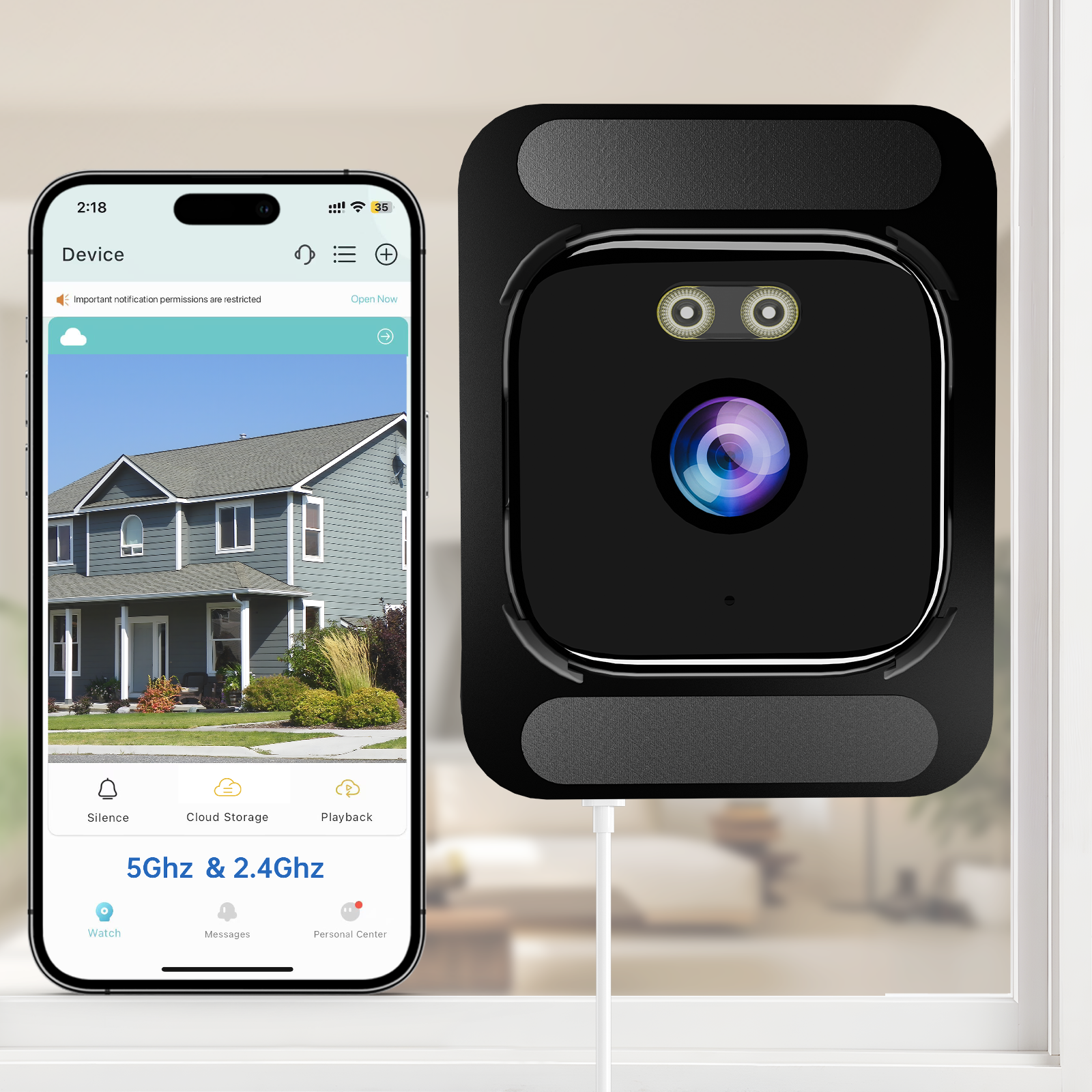 Window Attachable Camera 4K Window Security Camera for Home – AXB
